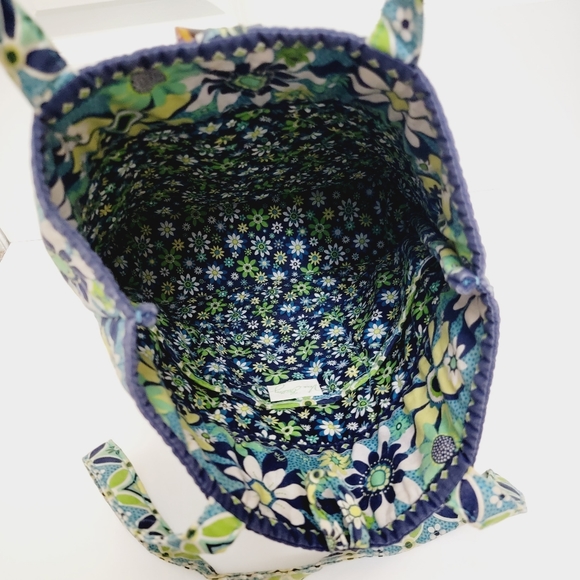 VERA BRADLEY shoulder tote Fabric quilted imperial floral print bag - Picture 8 of 13